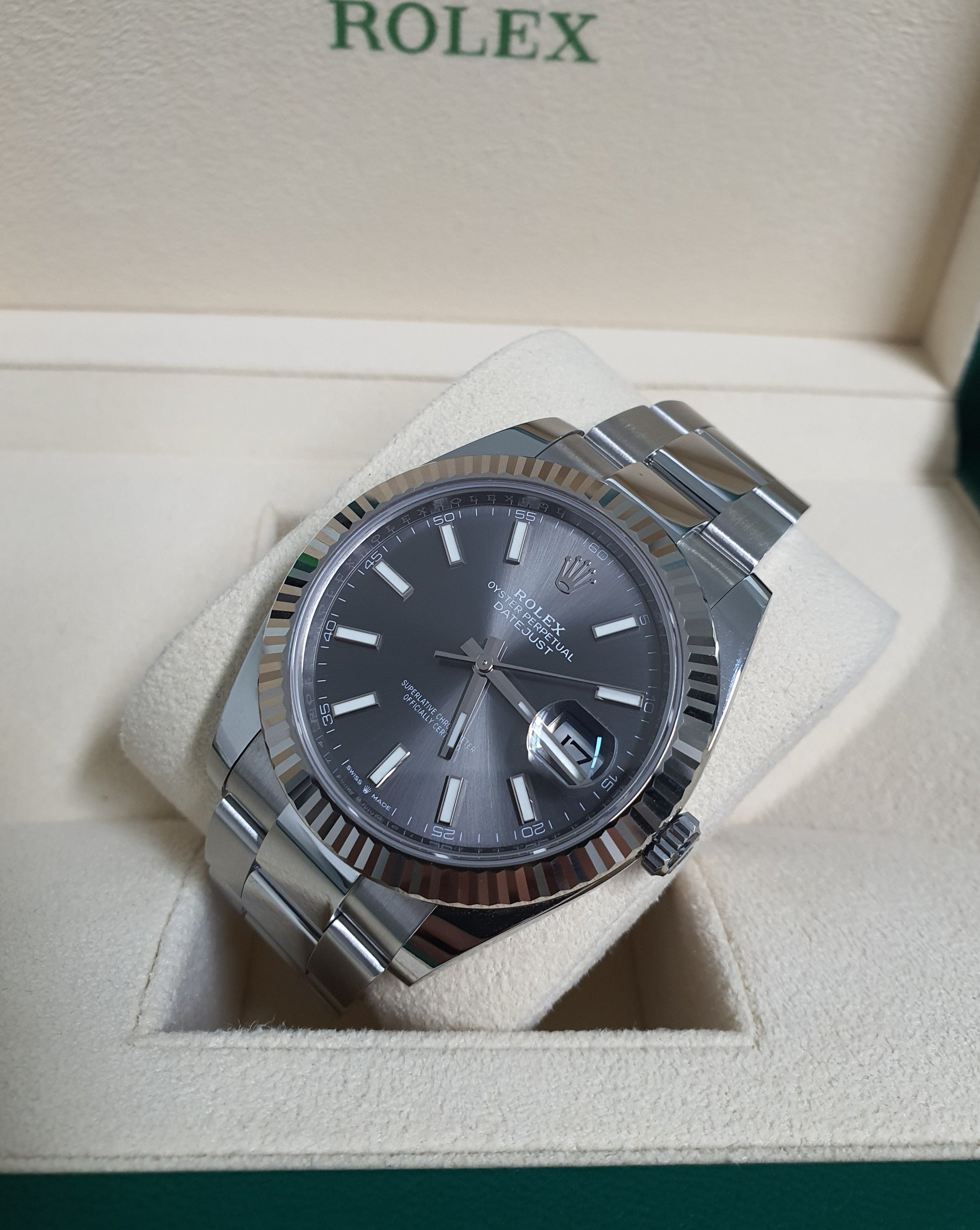 Rolex Datejust 41 Slate Oyster 126334 2023, Rolex Datejust 41 Slate Dial  Review